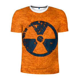 Мужская футболка 3D спортивная с принтом Радиация , 100% полиэстер с улучшенными характеристиками | приталенный силуэт, круглая горловина, широкие плечи, сужается к линии бедра | Тематика изображения на принте: radiation | кислота | прикол | прикольная картинка | радиация
