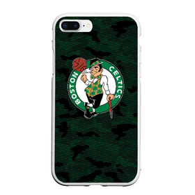 Чехол для iPhone 7Plus/8 Plus матовый с принтом Boston Celtics , Силикон | Область печати: задняя сторона чехла, без боковых панелей | boston | boston celtics | celtics | nba | баскетбол | бостон | бостон селтикс | нба | селтикс