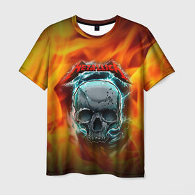 Мужская футболка 3D с принтом Metallica , 100% полиэфир | прямой крой, круглый вырез горловины, длина до линии бедер | metallica | rock | арт | гитара | кости | металл | металлика | музыка | рок | череп