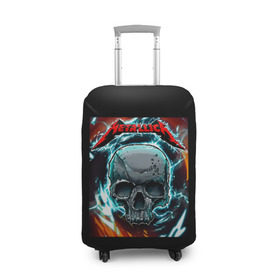 Чехол для чемодана 3D с принтом Metallica , 86% полиэфир, 14% спандекс | двустороннее нанесение принта, прорези для ручек и колес | metallica | rock | арт | гитара | кости | металл | металлика | музыка | рок | череп