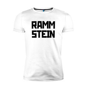 Мужская футболка премиум с принтом RAMMSTEIN(+на спине) , 92% хлопок, 8% лайкра | приталенный силуэт, круглый вырез ворота, длина до линии бедра, короткий рукав | metallica | music | rammstein | rock | металл | металлика | музыка | раммштайн | рок | рок группа