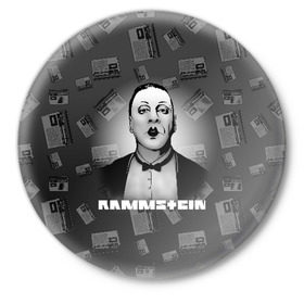 Значок с принтом Rammstein ,  металл | круглая форма, металлическая застежка в виде булавки | 2019 | du hast | lindemann | radio | rammstein | rammsteinfan | till | группы | линдеманн | метал | музыка | радио | рамштаин | рамштайн | рамштейн | рок | тилль | тиль