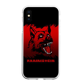 Чехол для iPhone XS Max матовый с принтом Rammstein dog , Силикон | Область печати: задняя сторона чехла, без боковых панелей | 2019 | dog | du hast | german | lindemann | rammstein | rammsteinfan | ramstein | till | группы | линдеманн | метал | музыка | овчарка | рамштаин | рамштайн | рамштейн | рок | собака | тилль | тиль