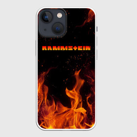 Чехол для iPhone 13 mini с принтом RAMMSTEIN (НА СПИНЕ) ,  |  | fire | flame | music | rammstein | rock | группа | музыка | музыканты | огонь | пламя | рамштайн | рок