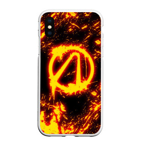 Чехол для iPhone XS Max матовый с принтом BORDERLANDS , Силикон | Область печати: задняя сторона чехла, без боковых панелей | 2k | apocalypsis | borderlands | borderlands 3 | fanstastic | game | logo | pandora | play | апокалипсис | бордерлендс | игра | лого | пандора | фантастика