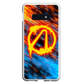 Чехол для Samsung S10E с принтом BORDERLANDS , Силикон | Область печати: задняя сторона чехла, без боковых панелей | 2k | apocalypsis | borderlands | borderlands 3 | fanstastic | game | logo | pandora | play | апокалипсис | бордерлендс | игра | лого | пандора | фантастика