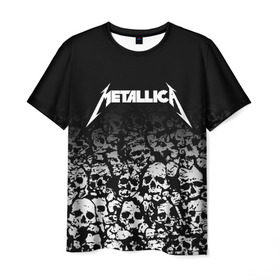 Мужская футболка 3D с принтом METALLICA (НА СПИНЕ) , 100% полиэфир | прямой крой, круглый вырез горловины, длина до линии бедер | matters metallica | music | nothing else | rock | trash metal | группа | музыка | музыканты | рок | трэш металл