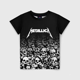 Детская футболка 3D с принтом METALLICA (НА СПИНЕ) , 100% гипоаллергенный полиэфир | прямой крой, круглый вырез горловины, длина до линии бедер, чуть спущенное плечо, ткань немного тянется | matters metallica | music | nothing else | rock | trash metal | группа | музыка | музыканты | рок | трэш металл