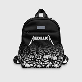 Детский рюкзак 3D с принтом METALLICA (НА СПИНЕ) , 100% полиэстер | лямки с регулируемой длиной, сверху петелька, чтобы рюкзак можно было повесить на вешалку. Основное отделение закрывается на молнию, как и внешний карман. Внутри дополнительный карман. По бокам два дополнительных кармашка | matters metallica | music | nothing else | rock | trash metal | группа | музыка | музыканты | рок | трэш металл