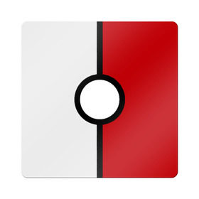 Магнит виниловый Квадрат с принтом Pokeball (Pokemon) , полимерный материал с магнитным слоем | размер 9*9 см, закругленные углы | Тематика изображения на принте: anime | pokeball | pokemon | аниме. | белый | красный | покебол | покемон | чёрный