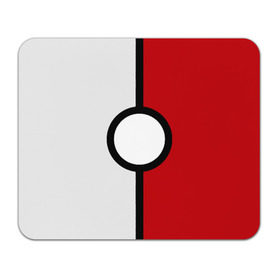 Коврик для мышки прямоугольный с принтом Pokeball (Pokemon) , натуральный каучук | размер 230 х 185 мм; запечатка лицевой стороны | anime | pokeball | pokemon | аниме. | белый | красный | покебол | покемон | чёрный