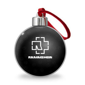 Ёлочный шар с принтом Rammstein (1) , Пластик | Диаметр: 77 мм | fire | music | rammstein | rock | кровь | музыка | огонь | раммштайн | рамштайн | рок