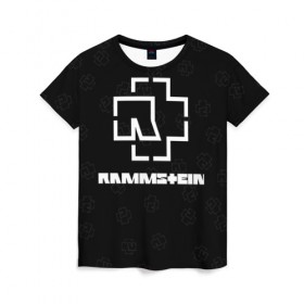 Женская футболка 3D с принтом Rammstein (1) , 100% полиэфир ( синтетическое хлопкоподобное полотно) | прямой крой, круглый вырез горловины, длина до линии бедер | fire | music | rammstein | rock | кровь | музыка | огонь | раммштайн | рамштайн | рок