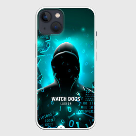 Чехол для iPhone 13 с принтом Watch Dogs Legion ,  |  | cyberpunk | dogs | hackers | legion | watch | watch dogs | вейчдогс | взлом | киберпанк | легион | хакеры | цифры