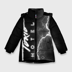 Зимняя куртка для девочек 3D с принтом Tokio Hotel (8) , ткань верха — 100% полиэстер; подклад — 100% полиэстер, утеплитель — 100% полиэстер. | длина ниже бедра, удлиненная спинка, воротник стойка и отстегивающийся капюшон. Есть боковые карманы с листочкой на кнопках, утяжки по низу изделия и внутренний карман на молнии. 

Предусмотрены светоотражающий принт на спинке, радужный светоотражающий элемент на пуллере молнии и на резинке для утяжки. | hotel | japan | music | pop rock | rock | tokio | tokio hotel | музыка | отель | поп рок | рок | токийский отель | токио | япония