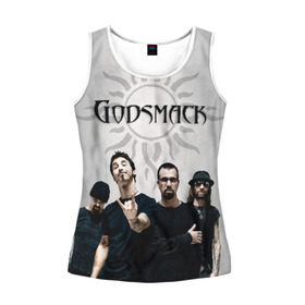 Женская майка 3D с принтом Godsmack , 100% полиэстер | круглая горловина, прямой силуэт, длина до линии бедра | alternative | american rock | crimson | grunge | hardrock | heavy | heavy metal | i stand alone | nu metal | post grunge | rock | sully erna | альтернатива | грандж | рок | хард рок | хэви