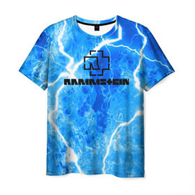 Мужская футболка 3D с принтом Rammstein , 100% полиэфир | прямой крой, круглый вырез горловины, длина до линии бедер | metallica | music | rammstein | rock | storm | металл | металлика | молнии | музыка | раммштайн | рок | рок группа | шторм