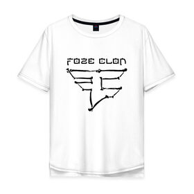 Мужская футболка хлопок Oversize с принтом cs:go - Faze Clan (Skull) , 100% хлопок | свободный крой, круглый ворот, “спинка” длиннее передней части | 0x000000123 | csgo | faze clan | skull | ксго | фейз | череп