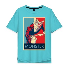 Мужская футболка хлопок Oversize с принтом Гароу , 100% хлопок | свободный крой, круглый ворот, “спинка” длиннее передней части | anime | manga | one punch man | аниме | гароу | манга
