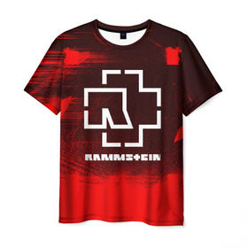 Мужская футболка 3D с принтом RAMMSTEIN , 100% полиэфир | прямой крой, круглый вырез горловины, длина до линии бедер | Тематика изображения на принте: music | rammstein | rock | группа | музыка | музыканты | рамштайн | рок