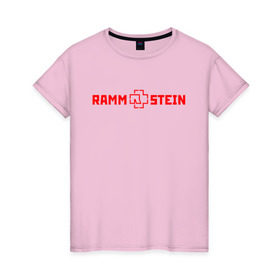 Женская футболка хлопок с принтом RAMMSTEIN (НА СПИНЕ) , 100% хлопок | прямой крой, круглый вырез горловины, длина до линии бедер, слегка спущенное плечо | music | rammstein | rock | группа | музыка | музыканты | рамштайн | рок