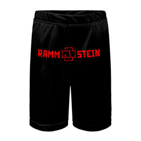 Детские спортивные шорты 3D с принтом RAMMSTEIN ,  100% полиэстер
 | пояс оформлен широкой мягкой резинкой, ткань тянется
 | Тематика изображения на принте: music | rammstein | rock | группа | музыка | музыканты | рамштайн | рок