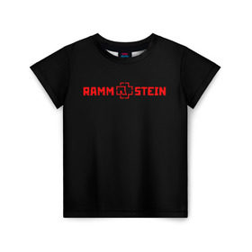 Детская футболка 3D с принтом RAMMSTEIN , 100% гипоаллергенный полиэфир | прямой крой, круглый вырез горловины, длина до линии бедер, чуть спущенное плечо, ткань немного тянется | music | rammstein | rock | группа | музыка | музыканты | рамштайн | рок