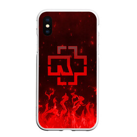 Чехол для iPhone XS Max матовый с принтом Rammstein , Силикон | Область печати: задняя сторона чехла, без боковых панелей | Тематика изображения на принте: fire | guitar | hard | heavymetal | metal | music | rammstein | rock | гитара | картинка | картинки | метал | мода | музыка | огонь | рамштайн | рок | тренд | тренды | треш | трэш | тяжелый | хард