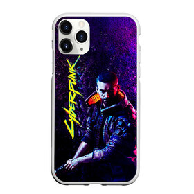 Чехол для iPhone 11 Pro матовый с принтом Cyberpunk 2077 , Силикон |  | cyberpunk | future | implant | neon | noir | punk | retrowave | robots | techno | witcher | будущее | градиент | игры | киберпанк | мужские | неон | нуар | премьера | текстура | техно