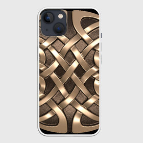 Чехол для iPhone 13 с принтом Кельтские узоры ,  |  | 3d | арт | кельтские узоры | медь | черный