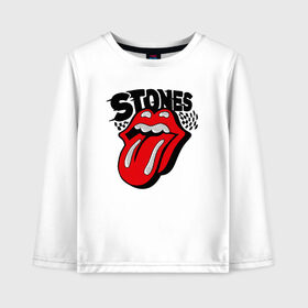 Детский лонгслив хлопок с принтом the rolling stones , 100% хлопок | круглый вырез горловины, полуприлегающий силуэт, длина до линии бедер | Тематика изображения на принте: roll stone | rolling stone скачать | rolling stones | rolling stones лучшее | the rolling stones | купить футболку rolling stones | рок | рок н ролл | футболка rolling stones