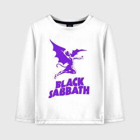 Детский лонгслив хлопок с принтом black sabbath , 100% хлопок | круглый вырез горловины, полуприлегающий силуэт, длина до линии бедер | Тематика изображения на принте: black sabbath | black sabbath альбомы | black sabbath песня | black sabbaths | black sabbaths paranoid | rock | блэк саббат | блэк саббат слушать | рок