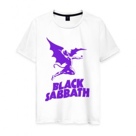 Мужская футболка хлопок с принтом black sabbath , 100% хлопок | прямой крой, круглый вырез горловины, длина до линии бедер, слегка спущенное плечо. | black sabbath | black sabbath альбомы | black sabbath песня | black sabbaths | black sabbaths paranoid | rock | блэк саббат | блэк саббат слушать | рок