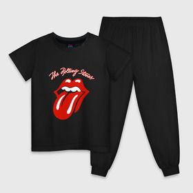 Детская пижама хлопок с принтом the rolling stones , 100% хлопок |  брюки и футболка прямого кроя, без карманов, на брюках мягкая резинка на поясе и по низу штанин
 | Тематика изображения на принте: roll stone | rolling stone скачать | rolling stones | rolling stones лучшее | the rolling stones | купить футболку rolling stones | рок | рок н ролл | футболка rolling stones