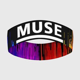 Повязка на голову 3D с принтом MUSE ,  |  | muse | music | rock | группа | музыка | музыканты | рок