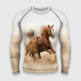 Мужской рашгард 3D с принтом Лошадь с жеребенком ,  |  | animal | baby | beautiful | brown | desert | foal | horse | mustang | nature | wild | дикий | жеребенок | животное | конь | коричневый | красивый | лошадь | малыш | мустанг | природа | пустыня | скакун