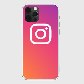 Чехол для iPhone 12 Pro Max с принтом Instagram , Силикон |  | instagram | photo | инстаблогер | инстаграм | интернет | сеть | социальная | фото