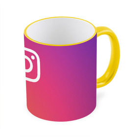 Кружка с принтом Instagram , керамика | ёмкость 330 мл | instagram | photo | инстаблогер | инстаграм | интернет | сеть | социальная | фото