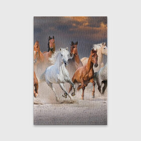 Обложка для паспорта матовая кожа с принтом Табун , натуральная матовая кожа | размер 19,3 х 13,7 см; прозрачные пластиковые крепления | Тематика изображения на принте: animal | beautiful | black | brown | desert | gloss | herd | horse | mane | mustang | muzzle | nature | sand | white | wild | белый | грива | дикий | животное | конь | коричневый | красивый | лоск | лошадь | мустанг | песок | природа | пусты