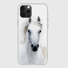 Чехол для iPhone 12 Pro Max с принтом Белая лошадь , Силикон |  | animal | beautiful | gloss | horse | mane | mustang | muzzle | white | wild | белый | грива | дикий | животное | конь | красивый | лоск | лошадь | мустанг | скакун