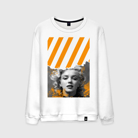 Мужской свитшот хлопок с принтом Мэрилин Монро fashion , 100% хлопок |  | marilyn monroe | off white | off white купить | off white мужская | off white одежда | off white футболка | кофта off white | мэрилин монро | мэрилин монро фото | офф вайт | офф уайт