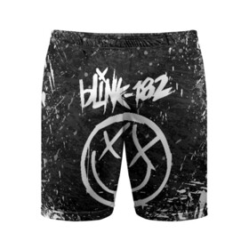 Мужские шорты спортивные с принтом BLINK 182 ,  |  | blink | music | rock | блинк | группа | музыка | музыканты | рок
