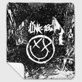 Плед с рукавами с принтом BLINK-182 , 100% полиэстер | Закругленные углы, все края обработаны. Ткань не мнется и не растягивается. Размер 170*145 | blink | music | rock | блинк | группа | музыка | музыканты | рок