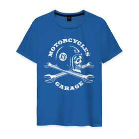 Мужская футболка хлопок с принтом Garage , 100% хлопок | прямой крой, круглый вырез горловины, длина до линии бедер, слегка спущенное плечо. | Тематика изображения на принте: 