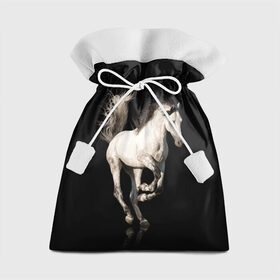 Подарочный 3D мешок с принтом Серный в яблоках конь , 100% полиэстер | Размер: 29*39 см | animal | beautiful | black | gloss | horse | mane | mustang | muzzle | white | wild | белый | в яблоках | грива | дикий | животное | конь | красивый | лоск | лошадь | мустанг | серый | скакун | черный