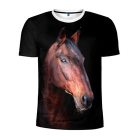 Мужская футболка 3D спортивная с принтом Гнедая лошадь , 100% полиэстер с улучшенными характеристиками | приталенный силуэт, круглая горловина, широкие плечи, сужается к линии бедра | Тематика изображения на принте: animal | beautiful | black | brown | chocolate | eyes | gloss | horse | look | muzzle | portrait | взгляд | глаза | животное | конь | коричневый | красивый | лоск | лошадь | портрет | скакун | черный | шоколадный