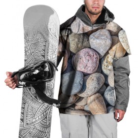 Накидка на куртку 3D с принтом камешки , 100% полиэстер |  | камень | камешки | камни | камушки | лето | отдых | пляж | прикольное | сезон