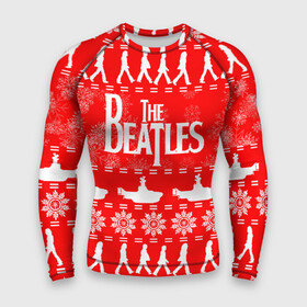 Мужской рашгард 3D с принтом The Beatles (6) ,  |  | Тематика изображения на принте: beatles | merry christmas | music | rock | the beatles | yellow submarine | битлз | джон леннон | легенда | музыка | новогодний свитшот | новый год | пит бест | рок