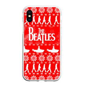 Чехол для iPhone XS Max матовый с принтом The Beatles (6) , Силикон | Область печати: задняя сторона чехла, без боковых панелей | beatles | merry christmas | music | rock | the beatles | yellow submarine | битлз | джон леннон | легенда | музыка | новогодний свитшот | новый год | пит бест | рок