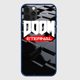 Чехол для iPhone 12 Pro с принтом Doom Blocks , силикон | область печати: задняя сторона чехла, без боковых панелей | cacodemon | doom | eternal | вечность | вечный | дум | итёрнал | какодемон | этернал